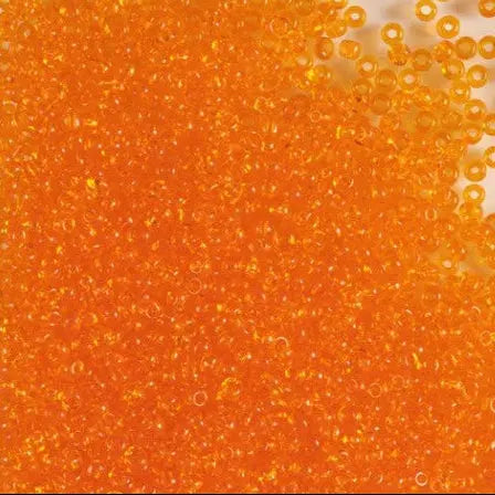 Orange Glasperlen, Preciosa, transparent orange dunkel, Großeinkauf Preciosa