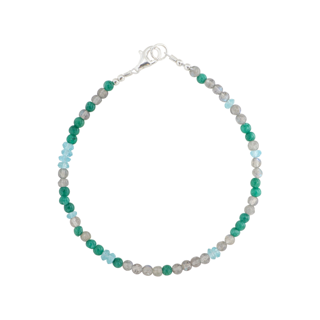 Find Armbånd, turkis og grå halvædelsten, 16 - 18 cm hos Beadhouse of Copenhagen i dag, med en altid hurtig levering!