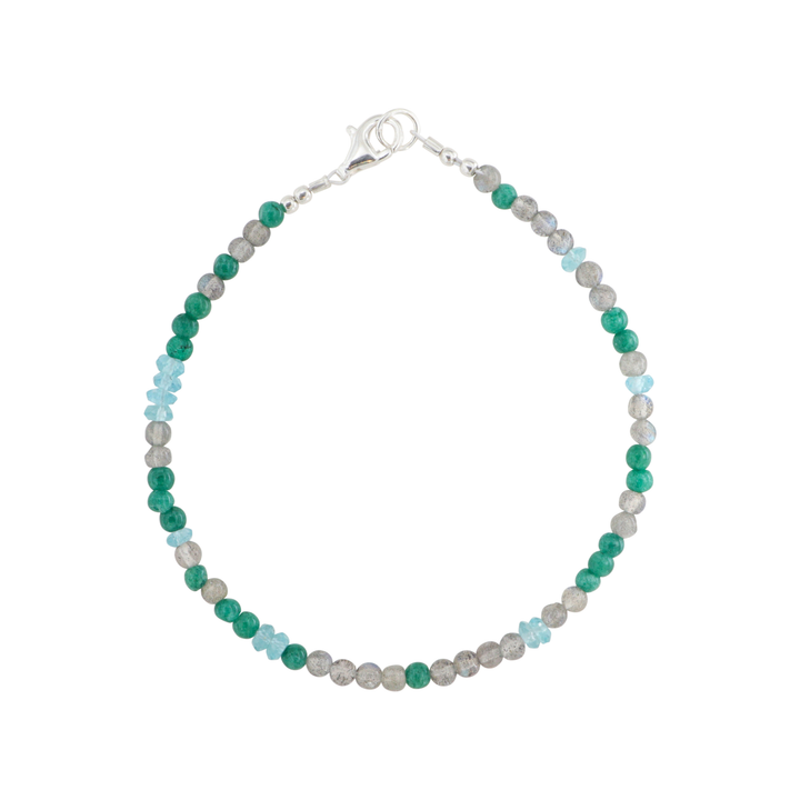 Find Armbånd, turkis og grå halvædelsten, 16 - 18 cm hos Beadhouse of Copenhagen i dag, med en altid hurtig levering!