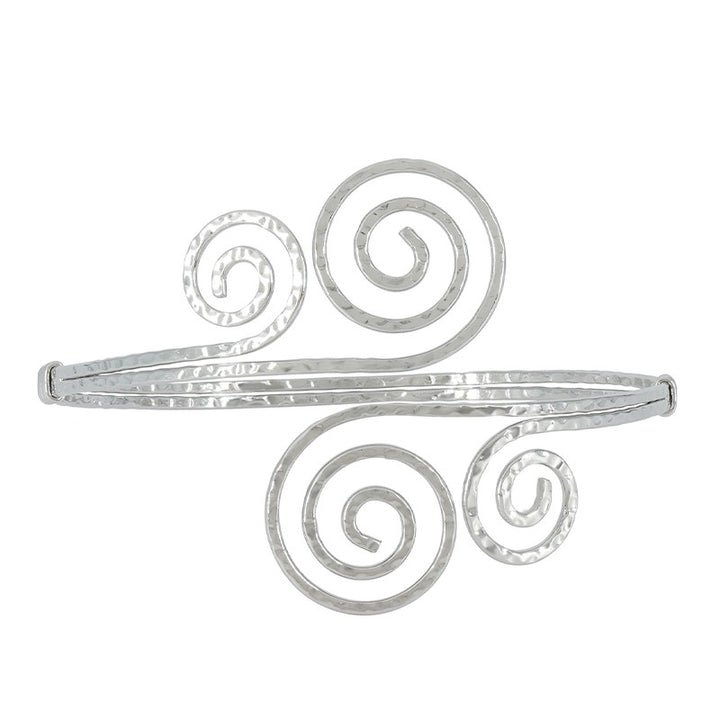 Find Armbånd, åben spiral armring, forsølvet rustfri stål, 75-90 mm hos Beadhouse of Copenhagen i dag, med en altid hurtig levering!