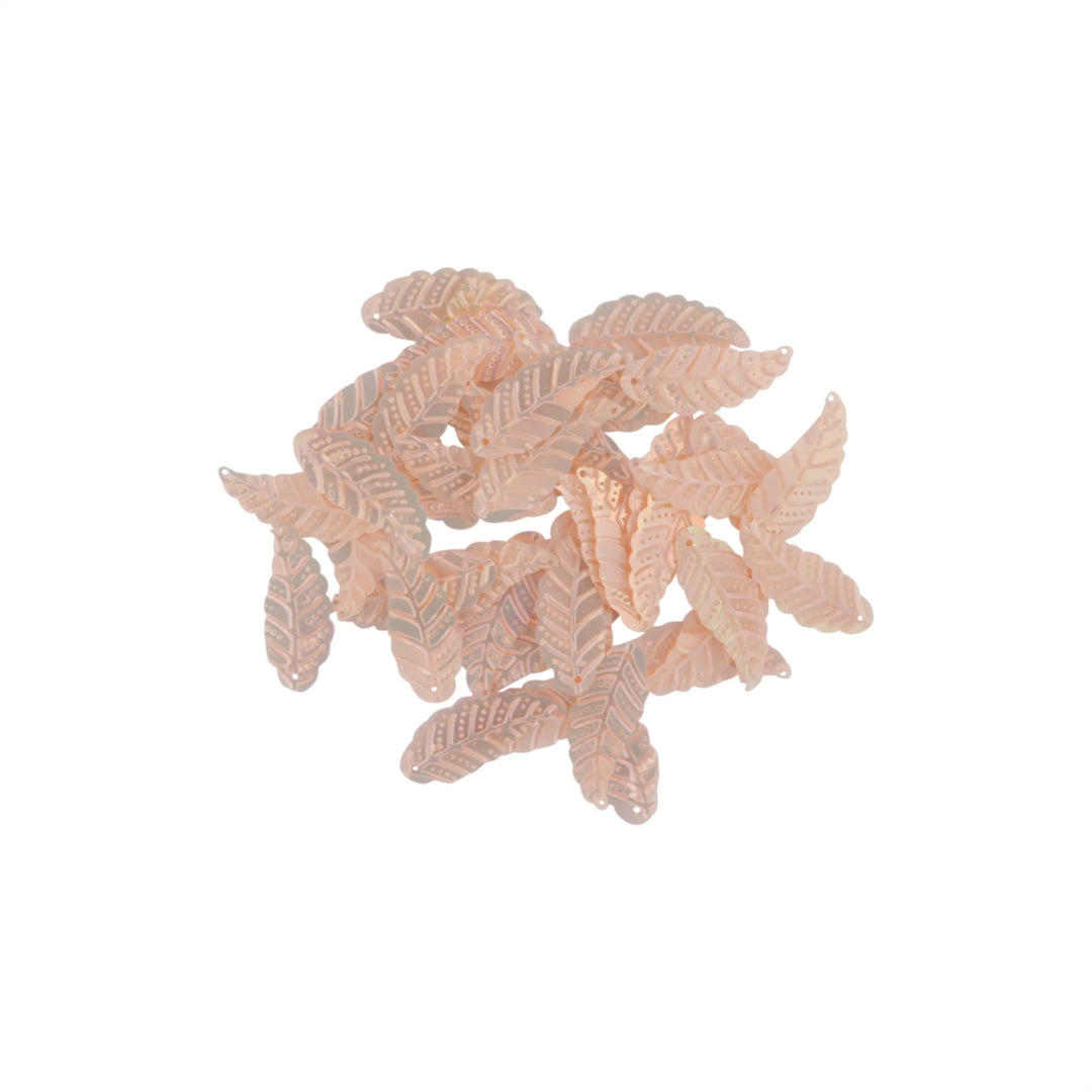 Pailletten, Blätter, ohne Regenbogenglanz, 11x30mm, 10-40g Beadhouse von Kopenhagen
