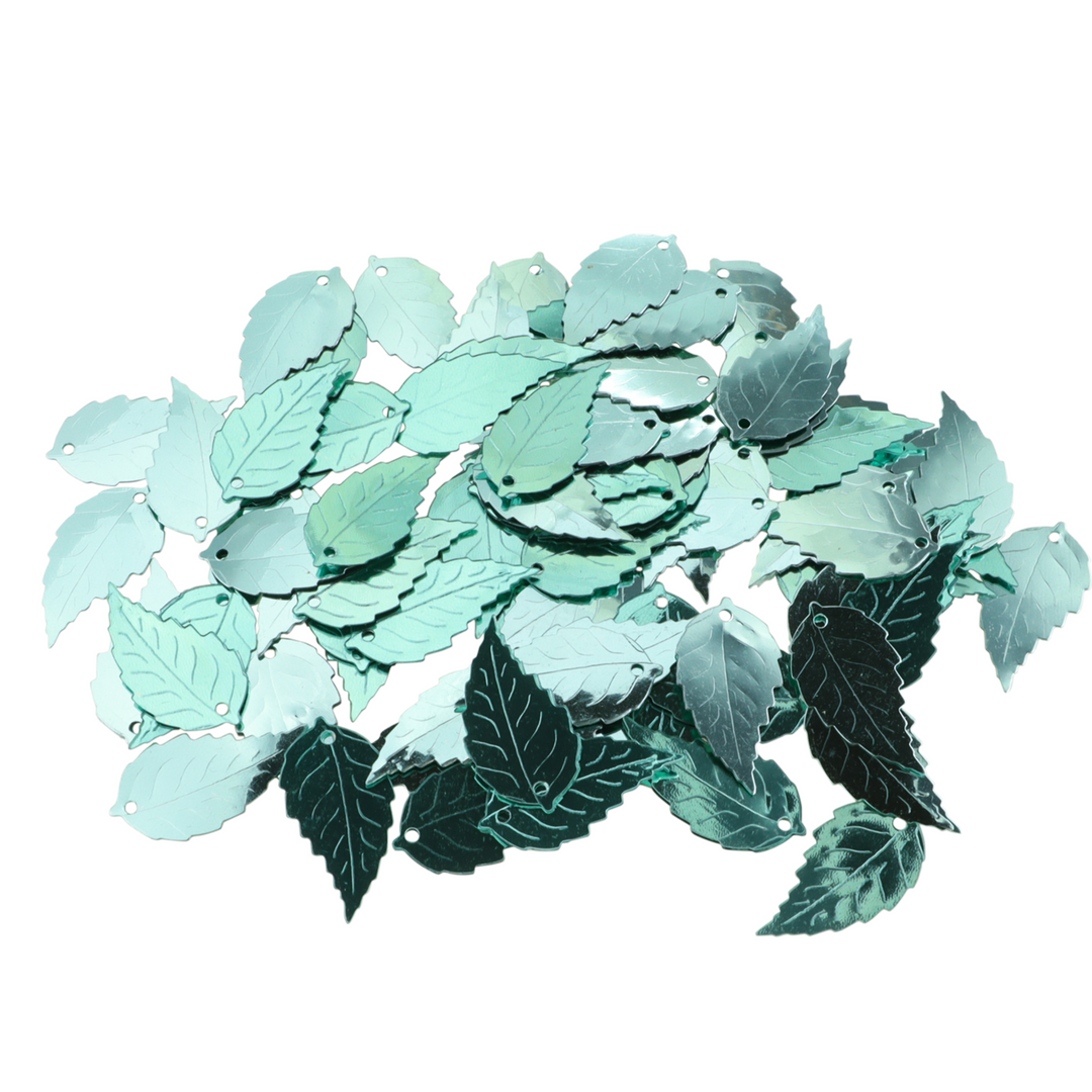 Palietter, blade, uden regnbueskær, flere varianter, 14x25mm, 10-40g Beadhouse of Copenhagen