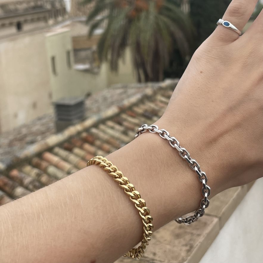 Find Armbånd, panser facet kæde, forgyldt messing, 16-17 cm/5,3 mm hos Beadhouse of Copenhagen i dag, med en altid hurtig levering!