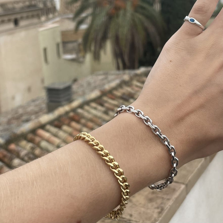 Find Armbånd, panser facet kæde, forgyldt messing, 16-17 cm/5,3 mm hos Beadhouse of Copenhagen i dag, med en altid hurtig levering!