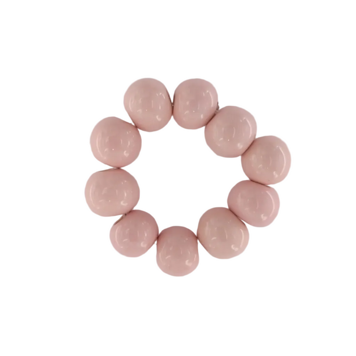 Armbånd, lille, chunky keramik, elastik, 16-17cm 