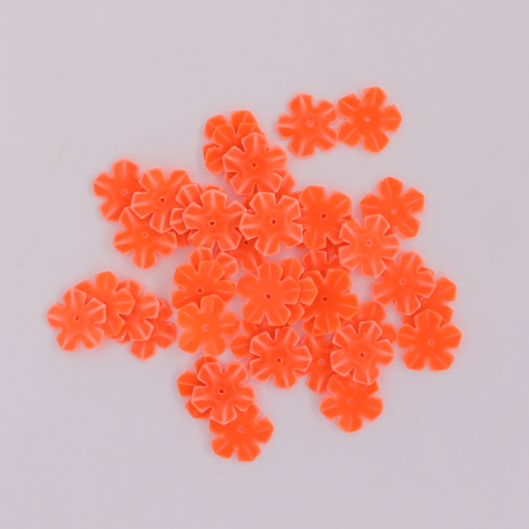 Palietter, blomst, hård, 13mm, 10-40g Beadhouse of Copenhagen