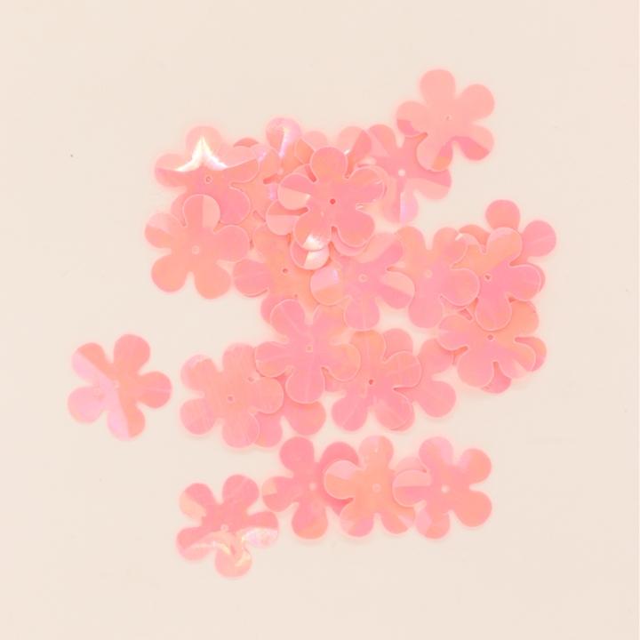 Palietter, blomst, 14-20mm, 10-40g, med regnbueskær, flere varianter Beadhouse of Copenhagen