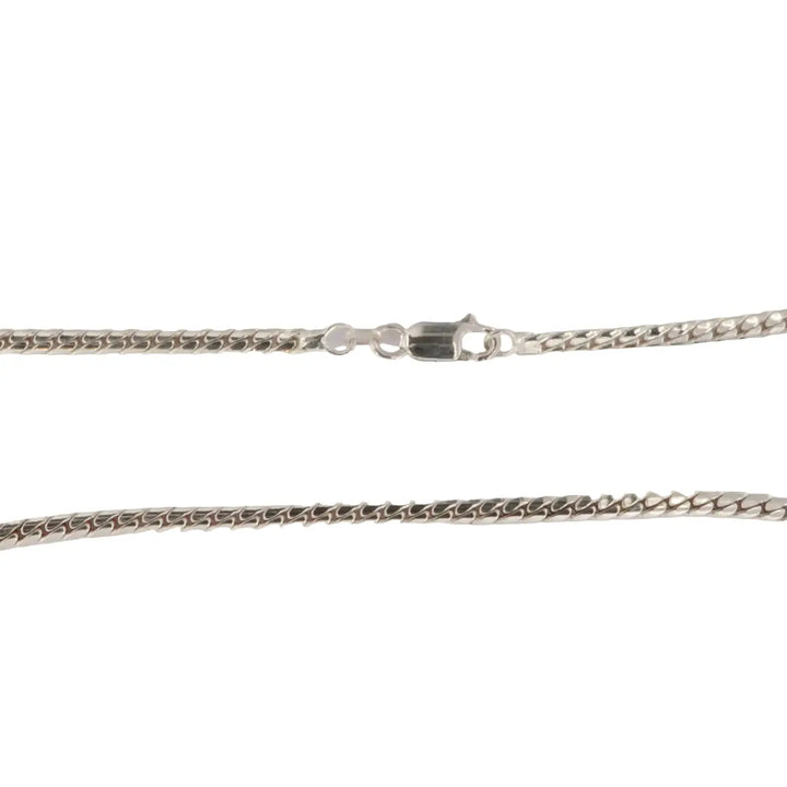 Halskæde, sildeben kæde, sterlingsølv, 40-50 cm/3,8 mm 