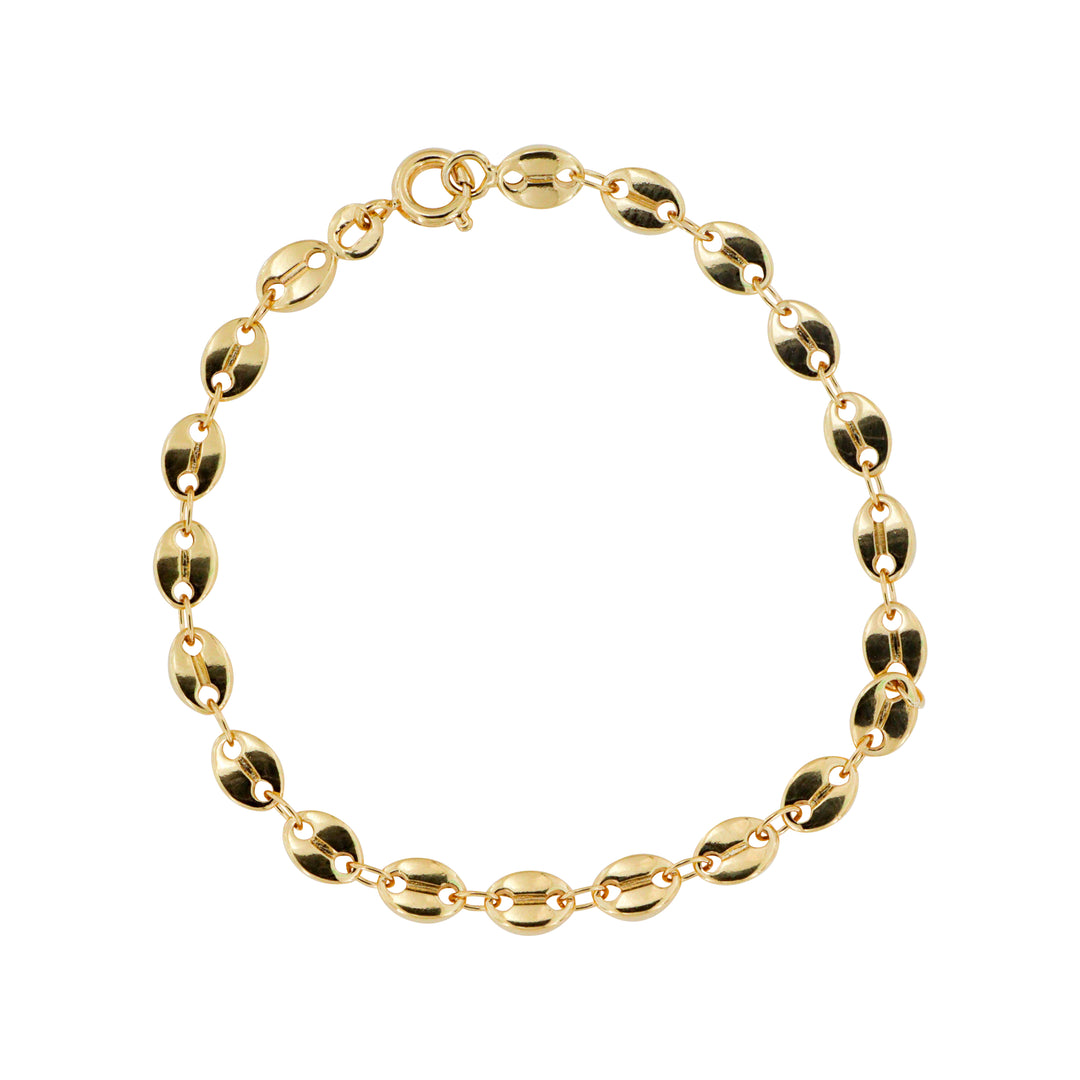 Find Armbånd, calabrote kæde, forgyldt messing, 17, 18 cm/4,7 mm hos Beadhouse of Copenhagen i dag, med en altid hurtig levering!
