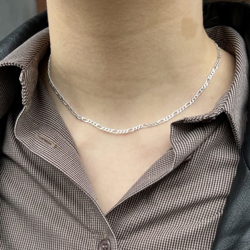 Find Halskæde, figaro kæde, sterlingsølv, 40-50 cm/3 mm hos Beadhouse of Copenhagen i dag, med en altid hurtig levering!