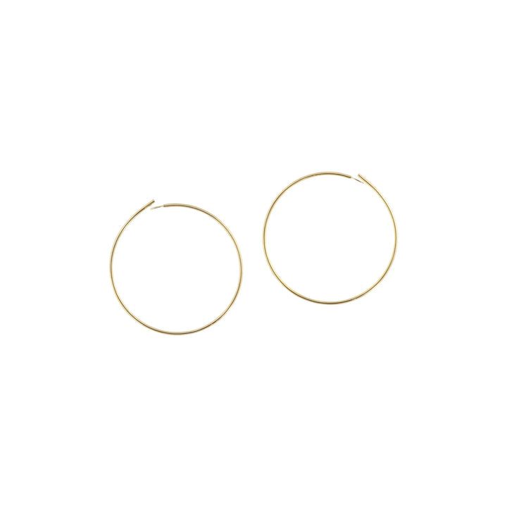 Monterings creoler i forgyldt messing 0,7x25 mm, storkøb Beadhouse of Copenhagen