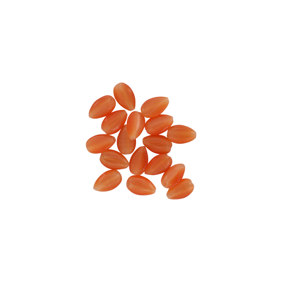 Find Glasfiberperler, dråbe, orange, 13x8 mm, 10 stk hos  Beadhouse of Copenhagen i dag. Husk gratis fragt over 400kr.