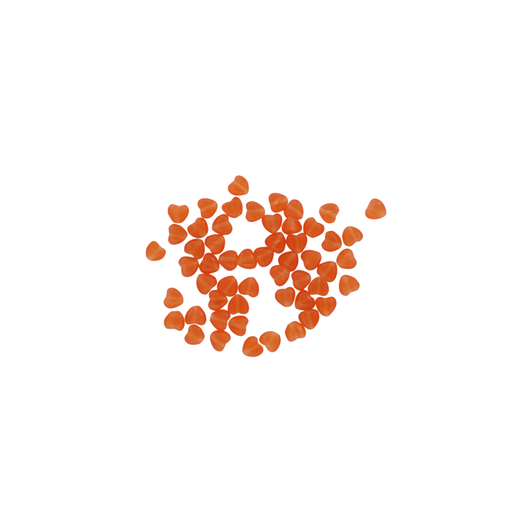 Find Glasfiberperler, hjerte, orange, 5,5x6 mm, 10 stk hos  Beadhouse of Copenhagen i dag. Husk gratis fragt over 400kr.