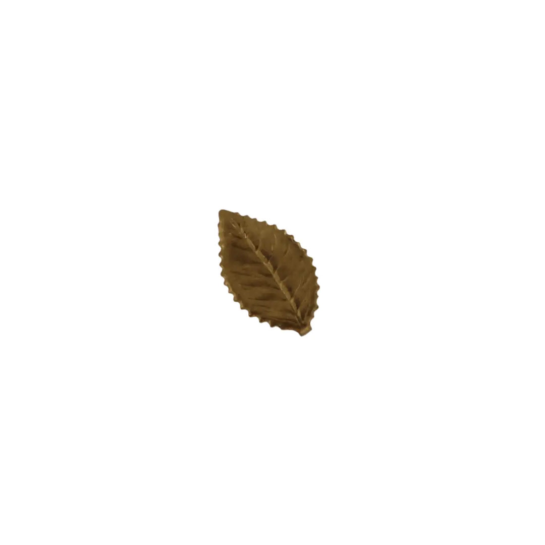 Anhänger, filigran, Blatt, vergoldetes Messing, verschiedene Größen 