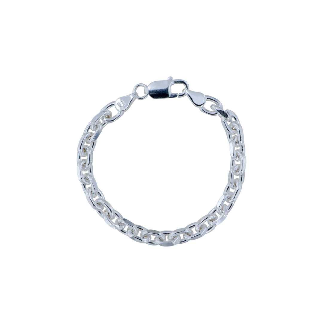 Find Armbånd, anker facet kæde, sterlingsølv, 17-21 cm/6,4 mm hos Beadhouse of Copenhagen i dag, med en altid hurtig levering!