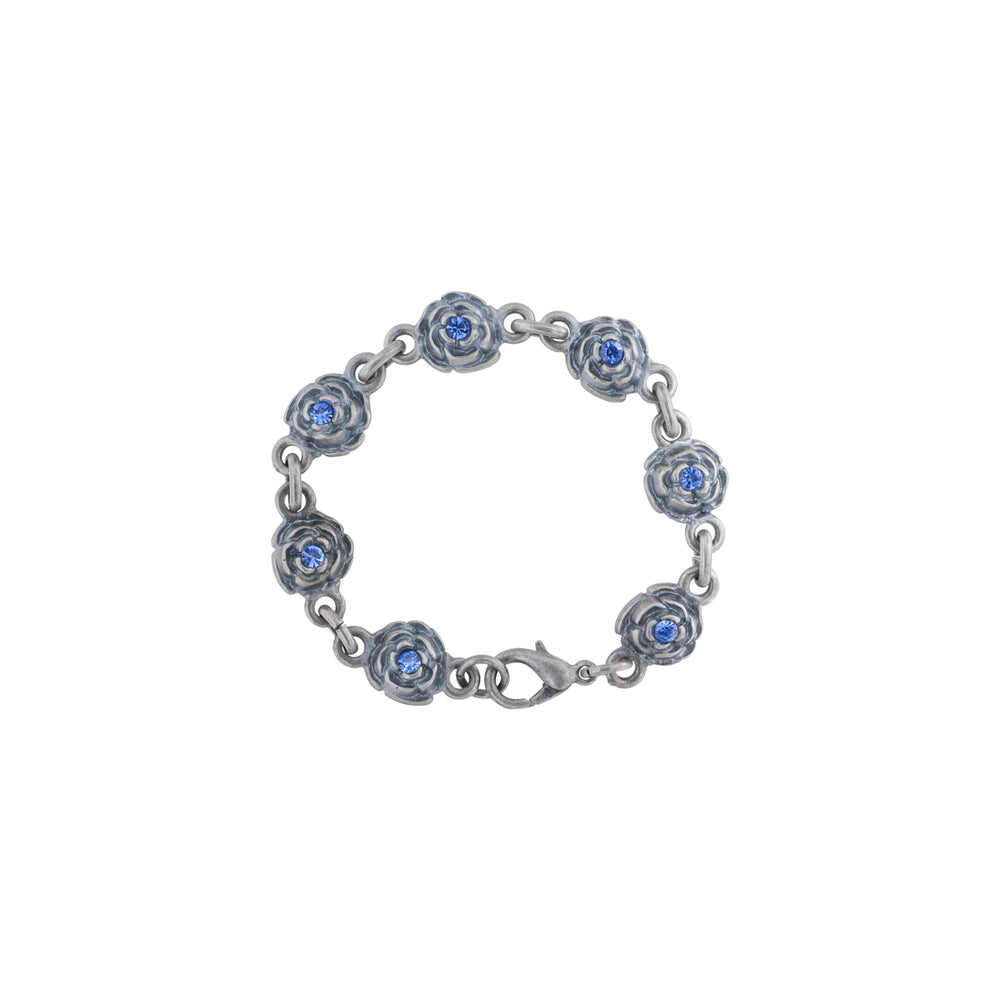 Find Armbånd med blomster-led og sten i forsølvet messing 17-19,5cm hos Beadhouse of Copenhagen i dag, med en altid hurtig levering!