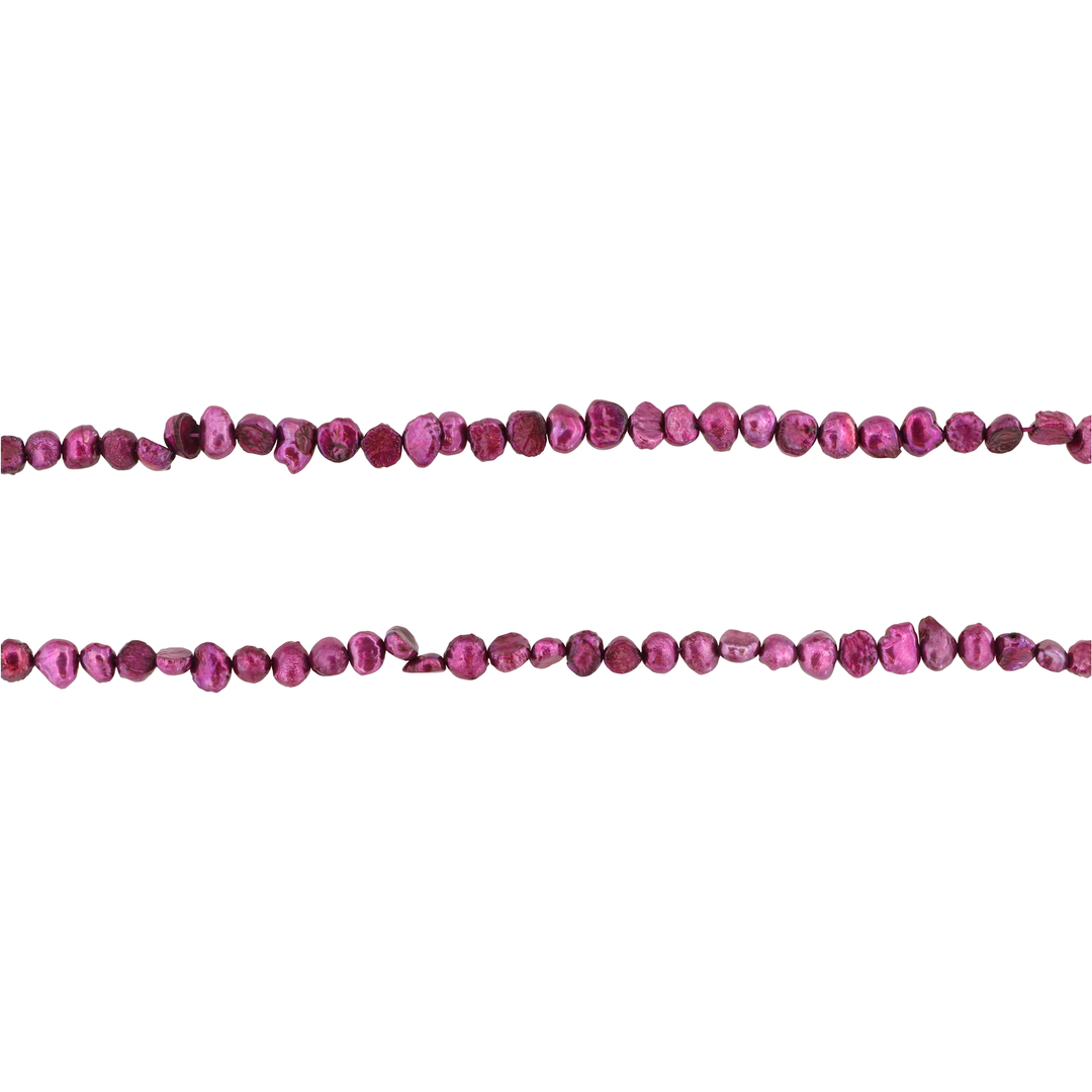 Find Ferskvandsperler, string, mørk fuchsia, 35 cm/5 x 6 mm hos Beadhouse of Copenhagen i dag, med en altid hurtig levering!