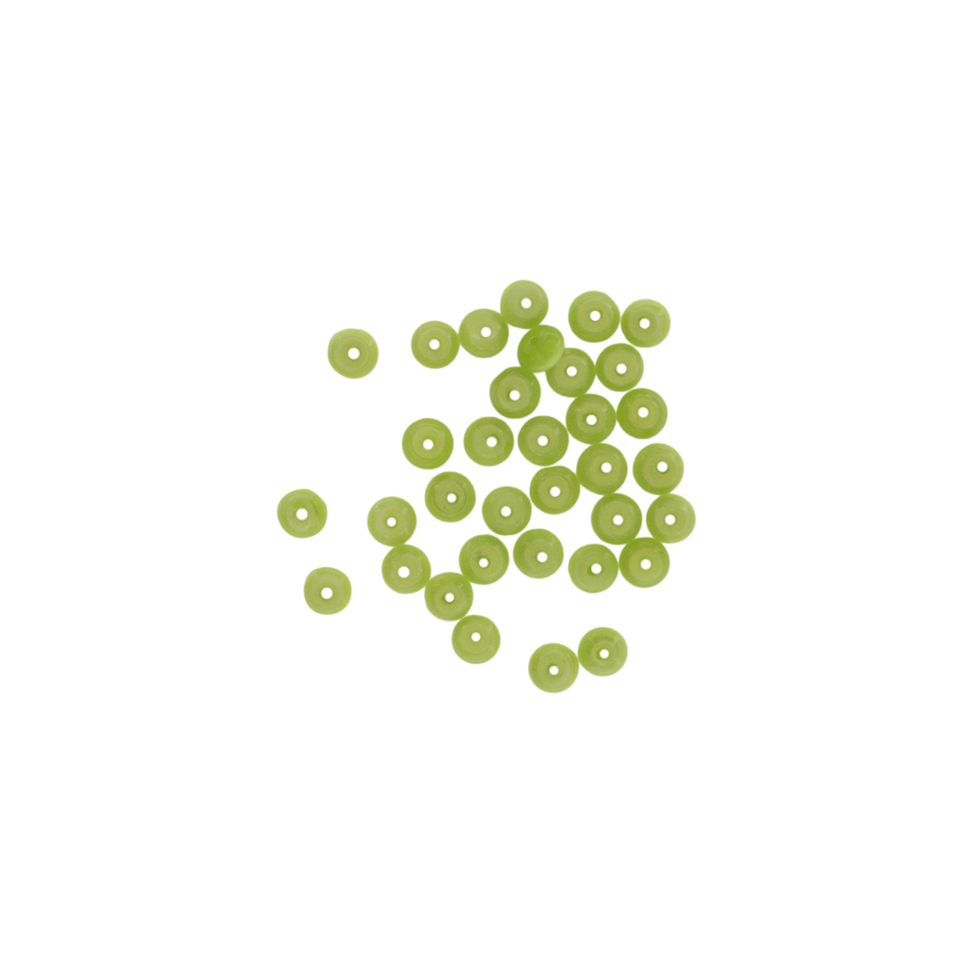 Find Glasfiberperler, runde, flade, lysegrøn, 6x3 mm, 10 stk blandt vores store udvalg af  Diverse andre perler hos  Beadhouse of Copenhagen i dag. Husk gratis fragt over 400kr