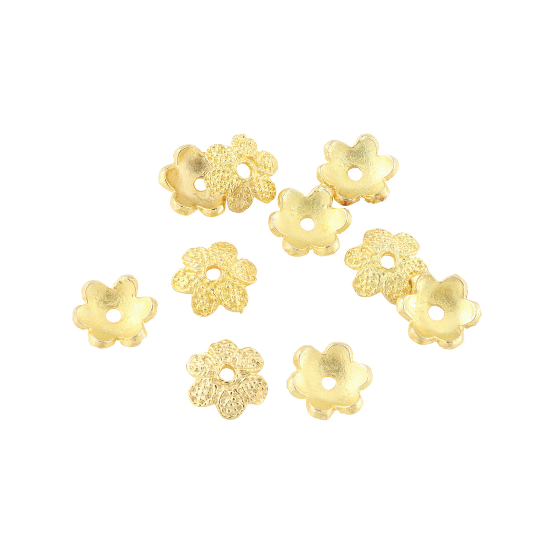 Find Perlecaps, blomst, forgyldt messing, 12x3 mm. storkøb hos Beadhouse of Copenhagen i dag, med en altid hurtig levering!