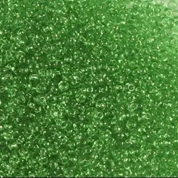 Grüne Glasperlen, Preciosa, natürliches transparentes Hellgrün, Großeinkauf 