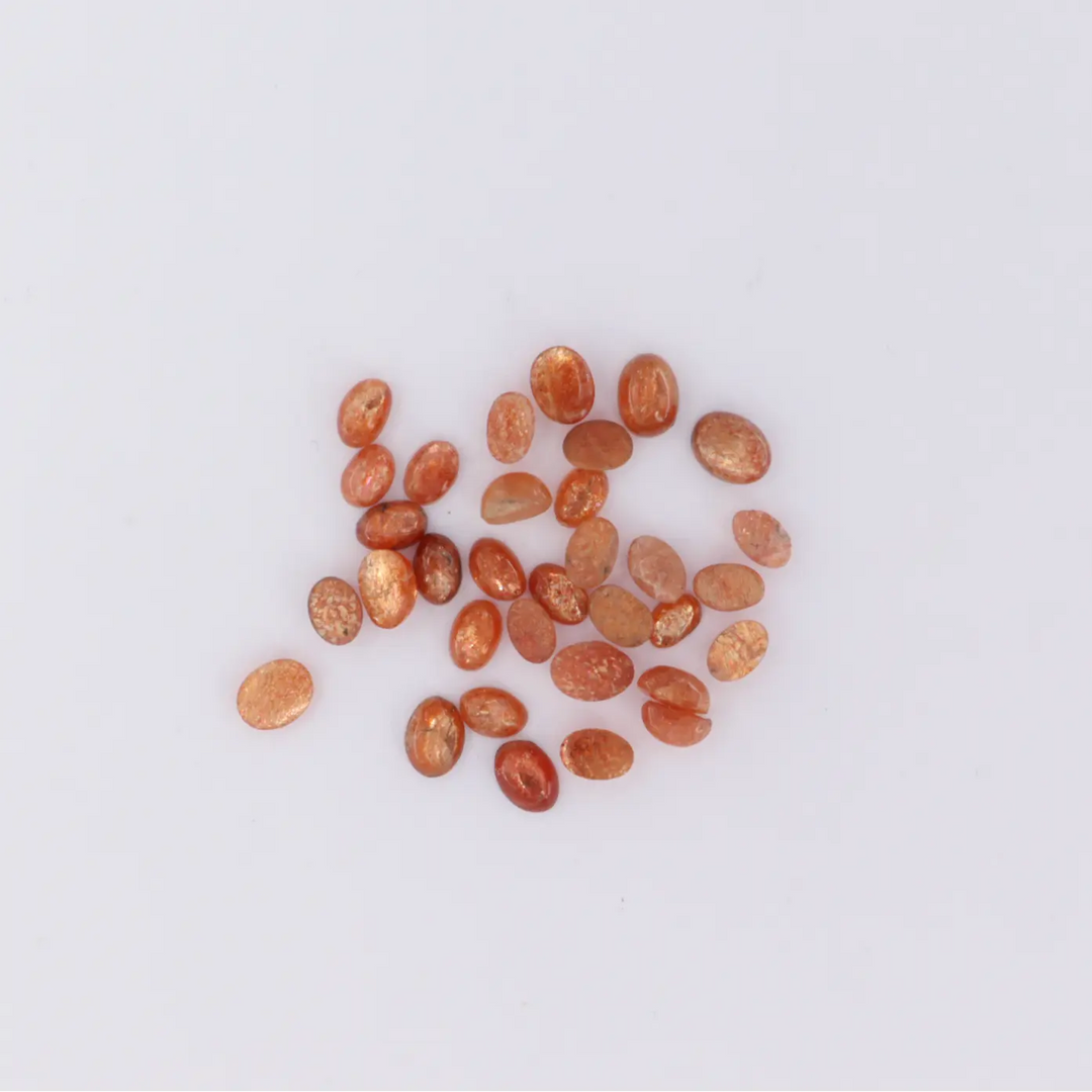 Cabochon, solsten, oval, 1-10stk flere varianter BOC