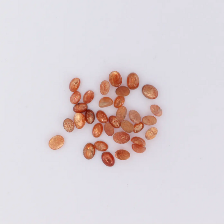 Cabochon, solsten, oval, 1-10stk flere varianter BOC