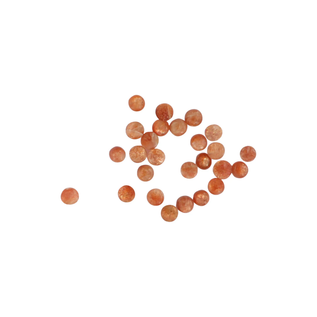 Cabochon, Sonnenstein, rund, 1-10 Stück, mehrere Varianten 