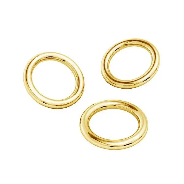 Øskner, gelötet, vergoldetes Sterlingsilber 5 x 0,7 mm Silvex