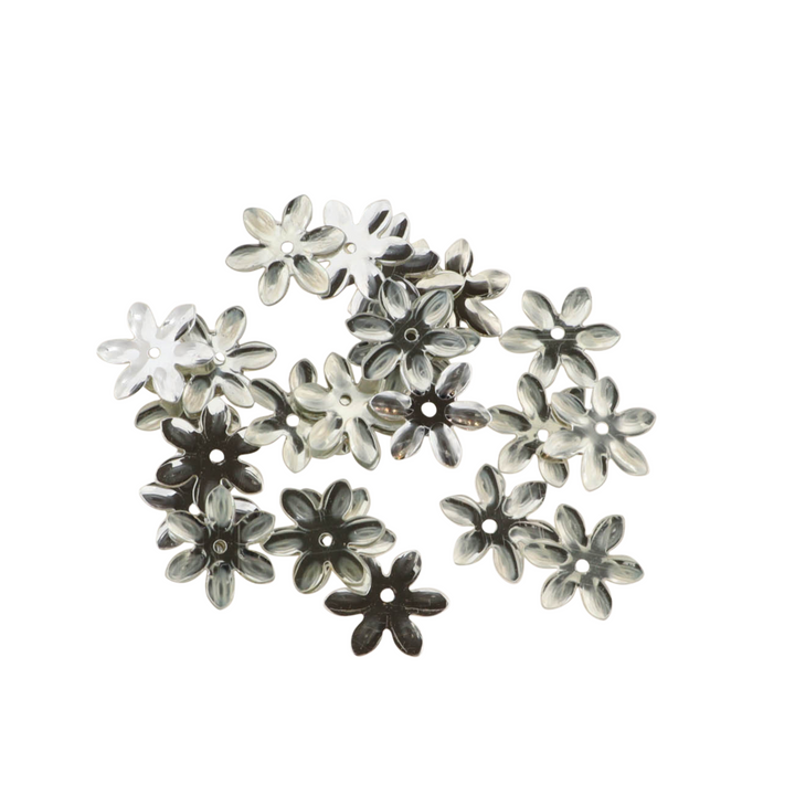 Pailletter, blomst, 13-24mm, 10-40g, uden regnbueskær, flere varianter