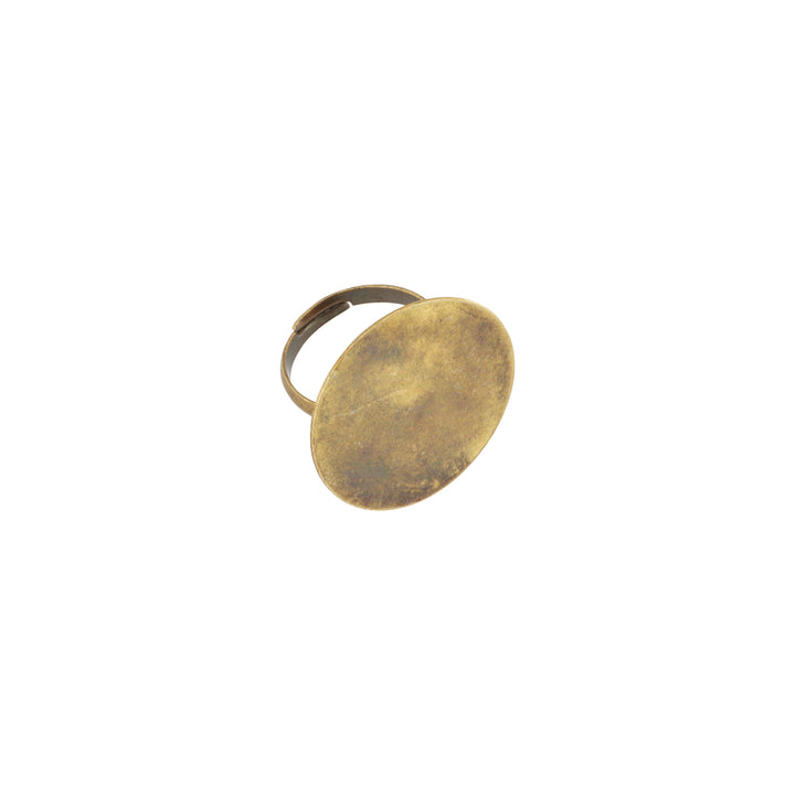 Find Fingerring til montering, messing, justerbar, 25mm plade. storkøb hos Beadhouse of Copenhagen i dag, med en altid hurtig levering!