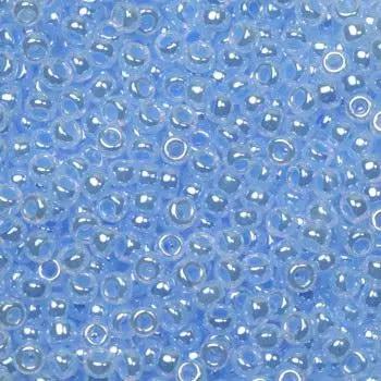 Blå glasperler, miyuki rocailles seed beads, ceylon sky blue Krea