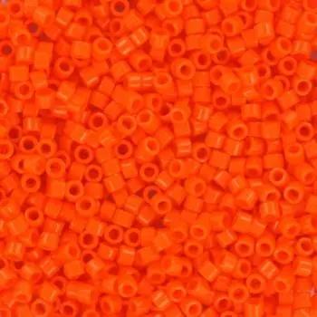 Orange glasperler, miyuki delica beads, opaque orange Krea