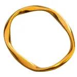 Vedhæng, twisted oval, forgyldt og forsølvet zamak Greece