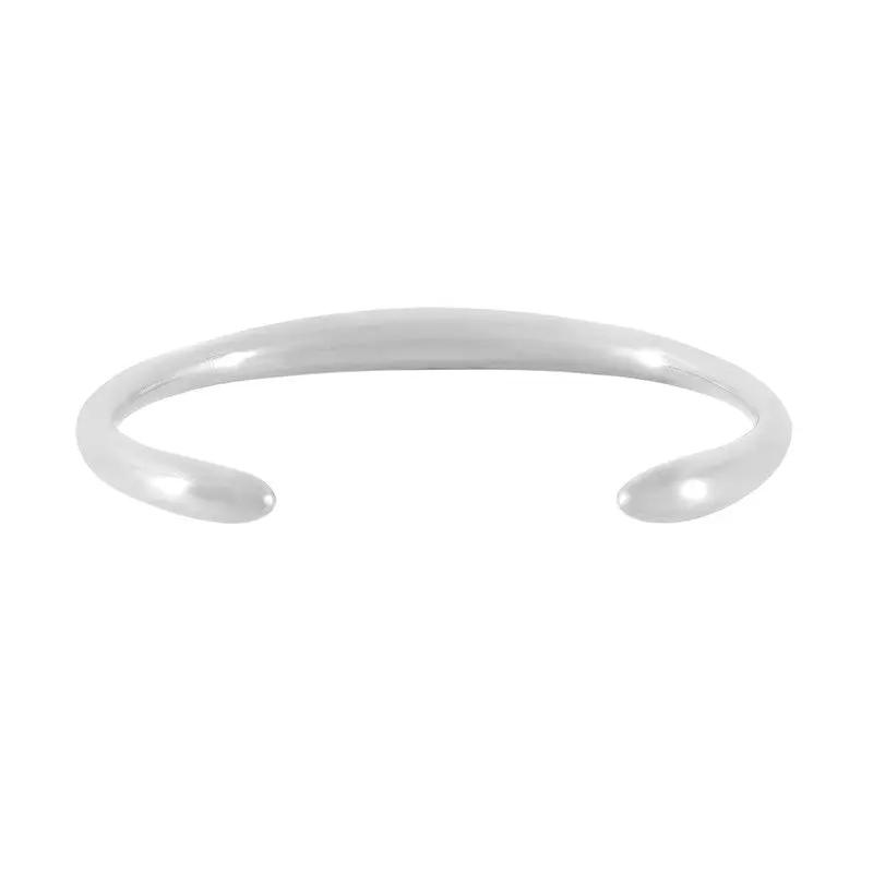 Armbånd, åben armring, 24 k forgyldt og forsølvet zamak, 17 cm, justerbar Greece