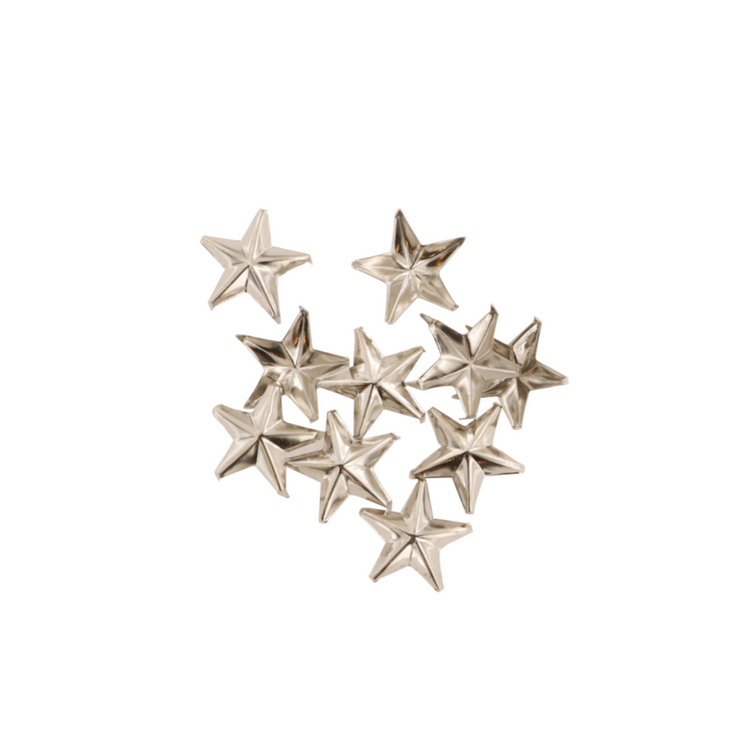 Nitter, stjerner, forsølvet og forgyldt, 10-100 stk, flere varianter Beadhouse of Copenhagen