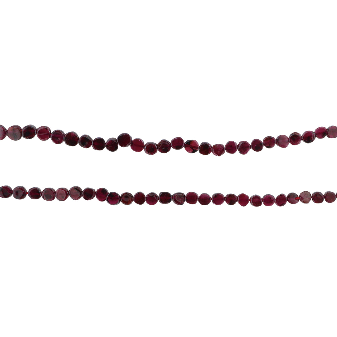 Find Smykkestensperler, string, granat mønt, 38 cm/5,5 mm, storkøb hos Beadhouse of Copenhagen i dag, med en altid hurtig levering!