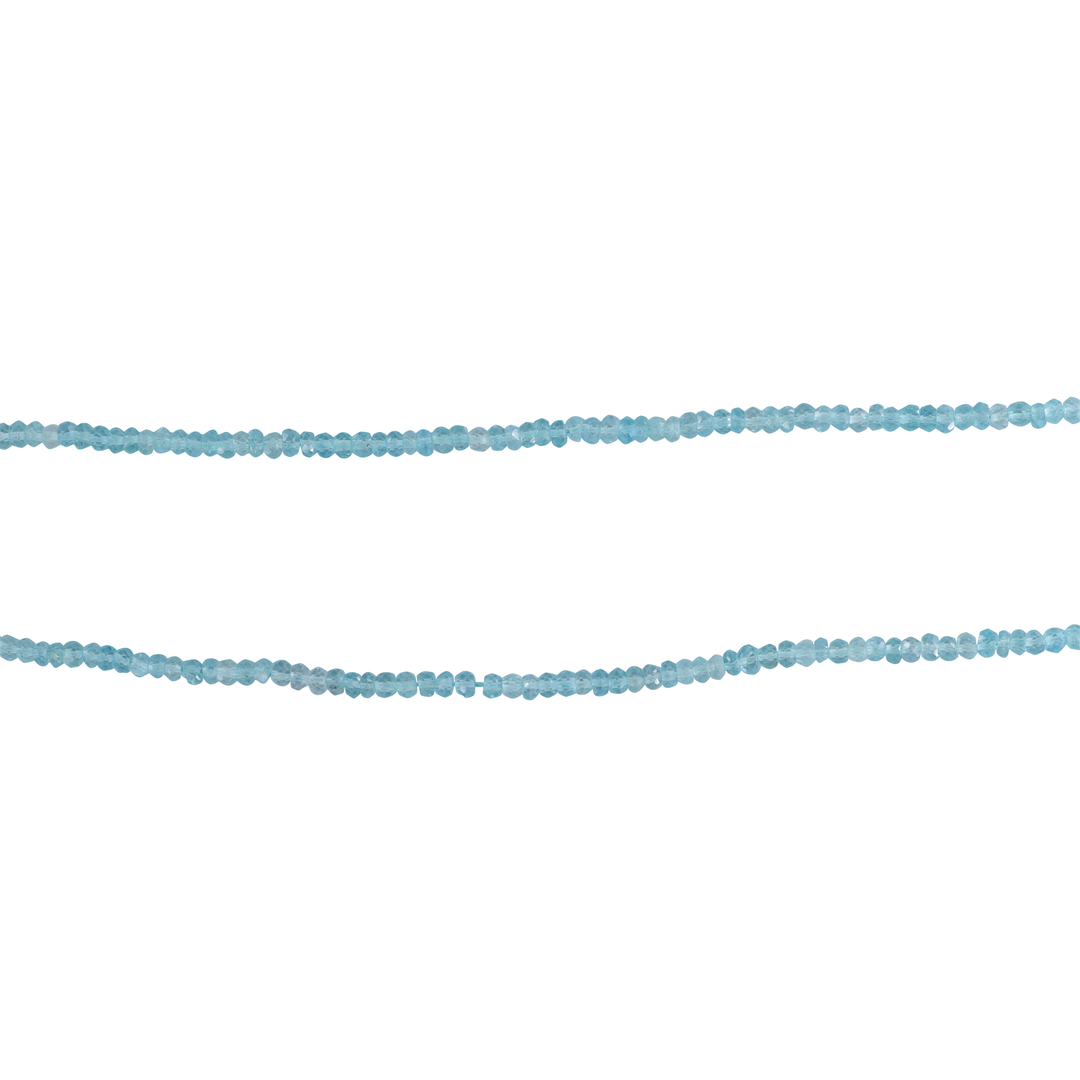 Find Smykkestensperler, string, akvamarin rondel facetteret, 2,5 x 3 mm hos Beadhouse of Copenhagen i dag, med en altid hurtig levering!