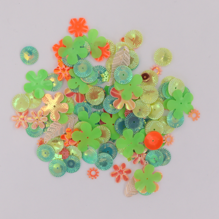 Palietter, blandede pailletter, 10-40g, flere varianter Beadhouse of Copenhagen