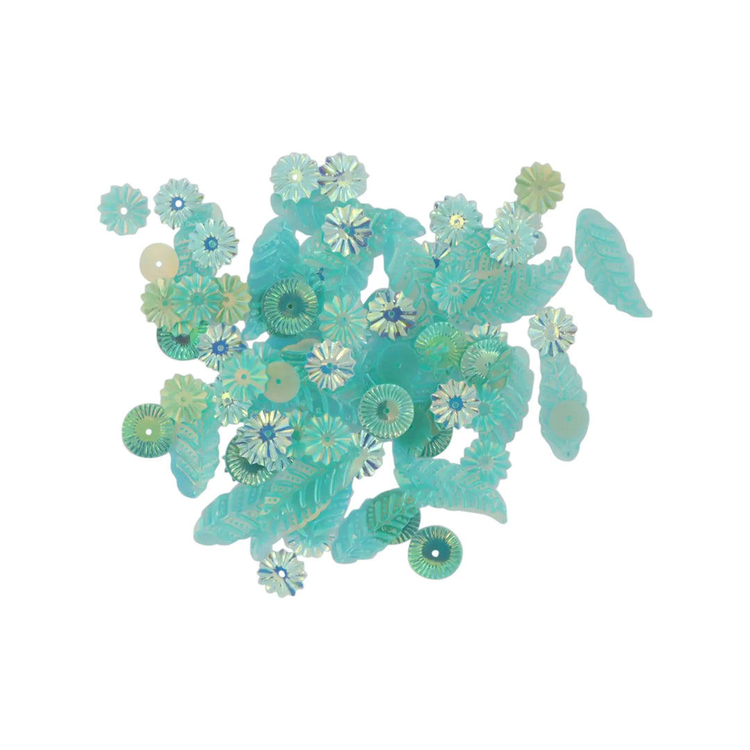 Pailletten, gemischte Pailletten, 10–40 g, verschiedene Sorten 