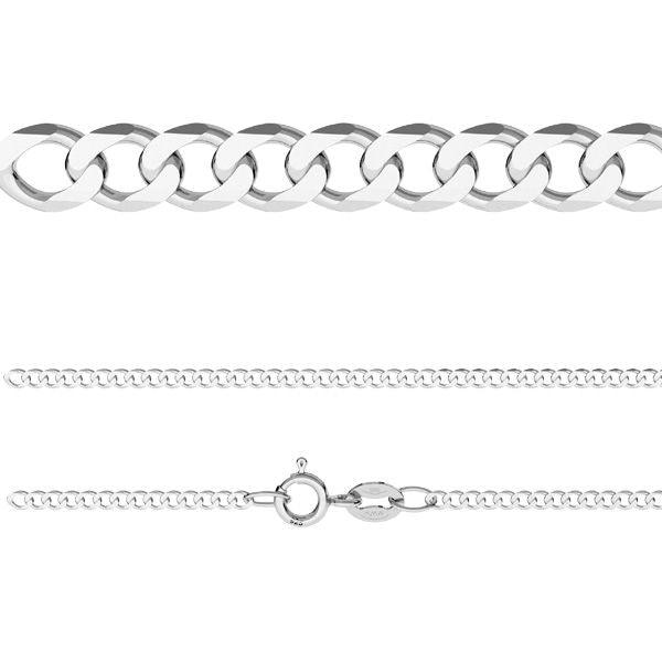 Find Halskæde, panser facet, sterlingsølv, 40-60 cm/2,6 mm hos Beadhouse of Copenhagen i dag, med en altid hurtig levering!