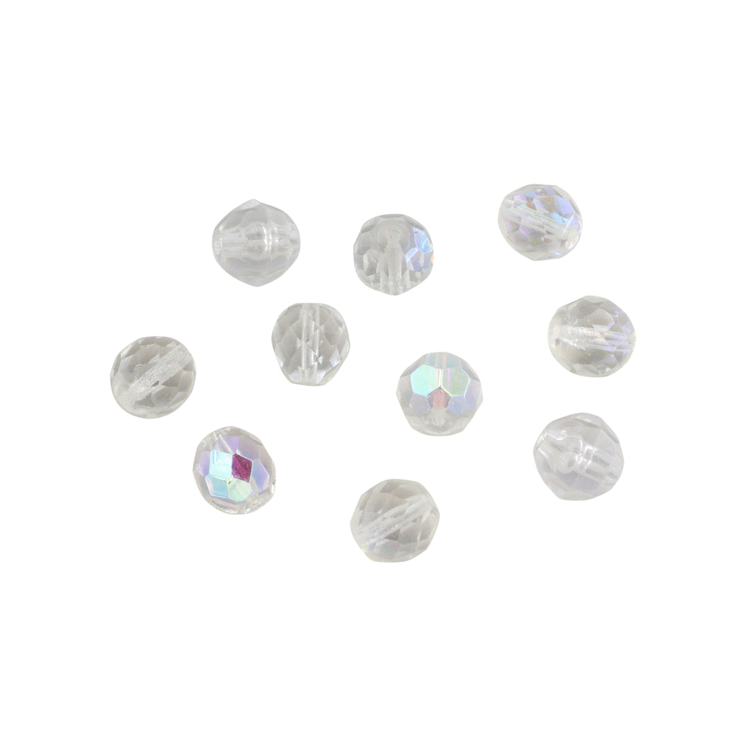 Find Krystalperler, preciosa beads, rund facetteret, glas, 10 mm - flere farver hos Beadhouse of Copenhagen i dag, med en altid hurtig levering!