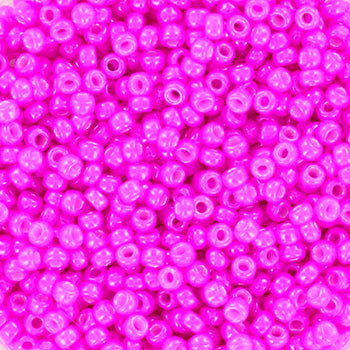 Pink glasperle miyuki seed beads opaque dyed magenta 11-4751 Krea