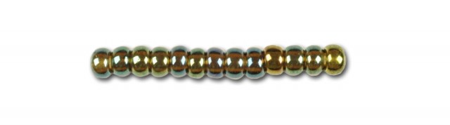 Find Metalliske glasperler, preciosa, dark topaz bronze-green iris, storkøb hos Beadhouse of Copenhagen i dag, med en altid hurtig levering!