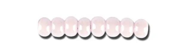 Lyserøde glasperler, preciosa, opaque pastel pink, storkøb Preciosa