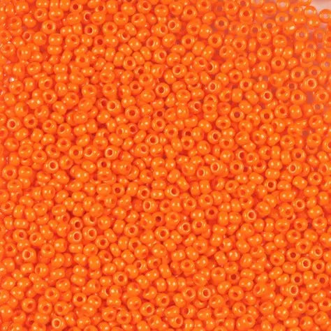 Orangefarbene Glasperlen, Preciosa, natürliches undurchsichtiges Dunkelorange, Großeinkauf 