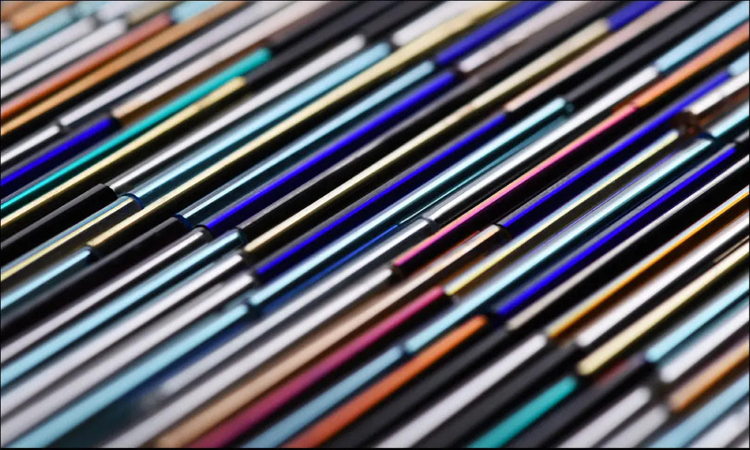 Krystal glasperler, preciosa tubes, 50 x 3 mm storkøb Preciosa