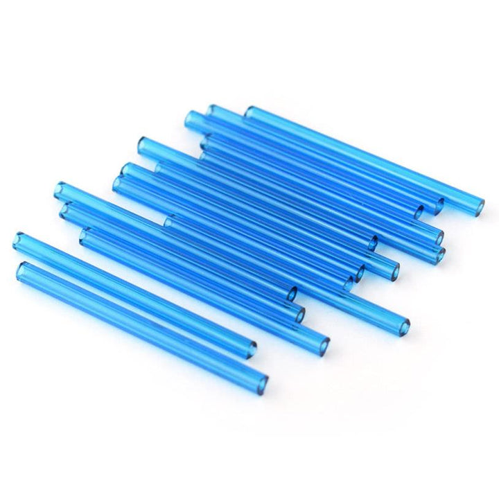Find Blå glasperler, preciosa light aquamarine tubes, 40 x 3 mm hos Beadhouse of Copenhagen i dag, med en altid hurtig levering!