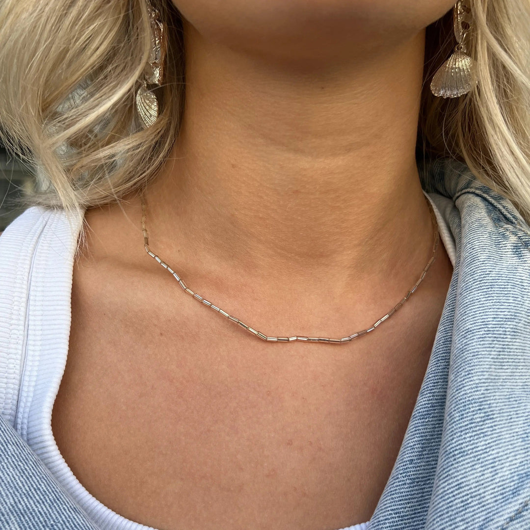 Halskæde, rørperler, plastik, flere varianter, 40cm Beadhouse of Copenhagen