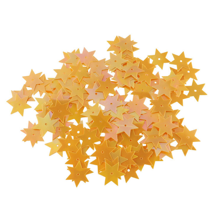 Palietter, stjerner, med regnbueskær, flere varianter, 14-17,5mm, 10-40g Beadhouse of Copenhagen