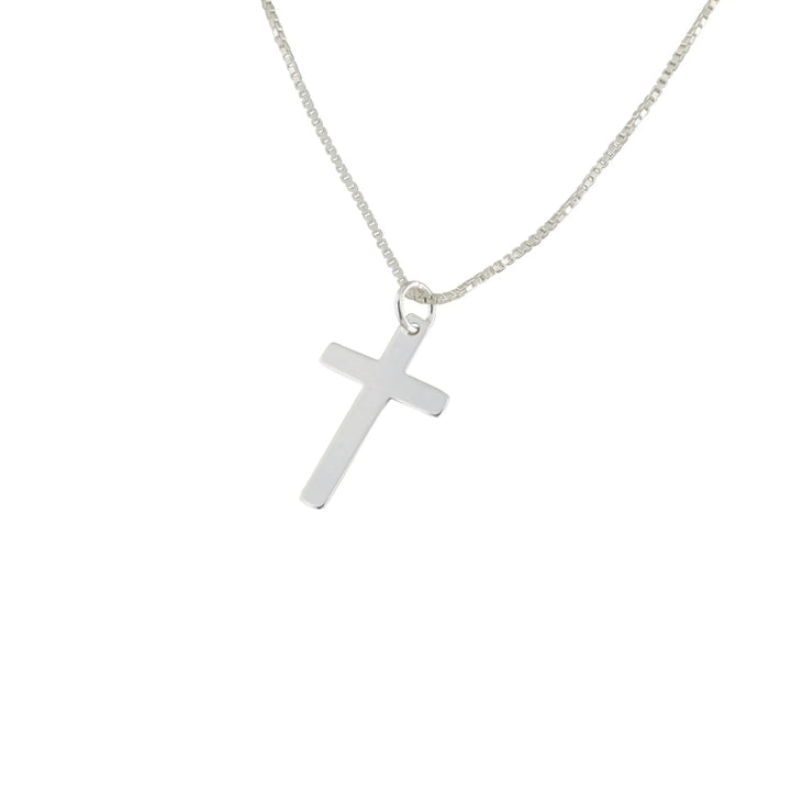 Vedhæng, kors med øsken, sterlingsølv og forgyldt sterlingsølv Silveks